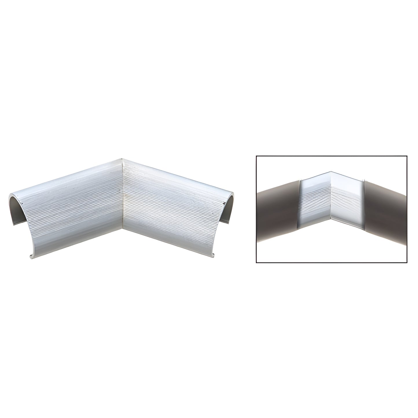 135 mill-finish 6063-T6 aluminum internal splice sleeve for cap railing, SKU 1S25135M