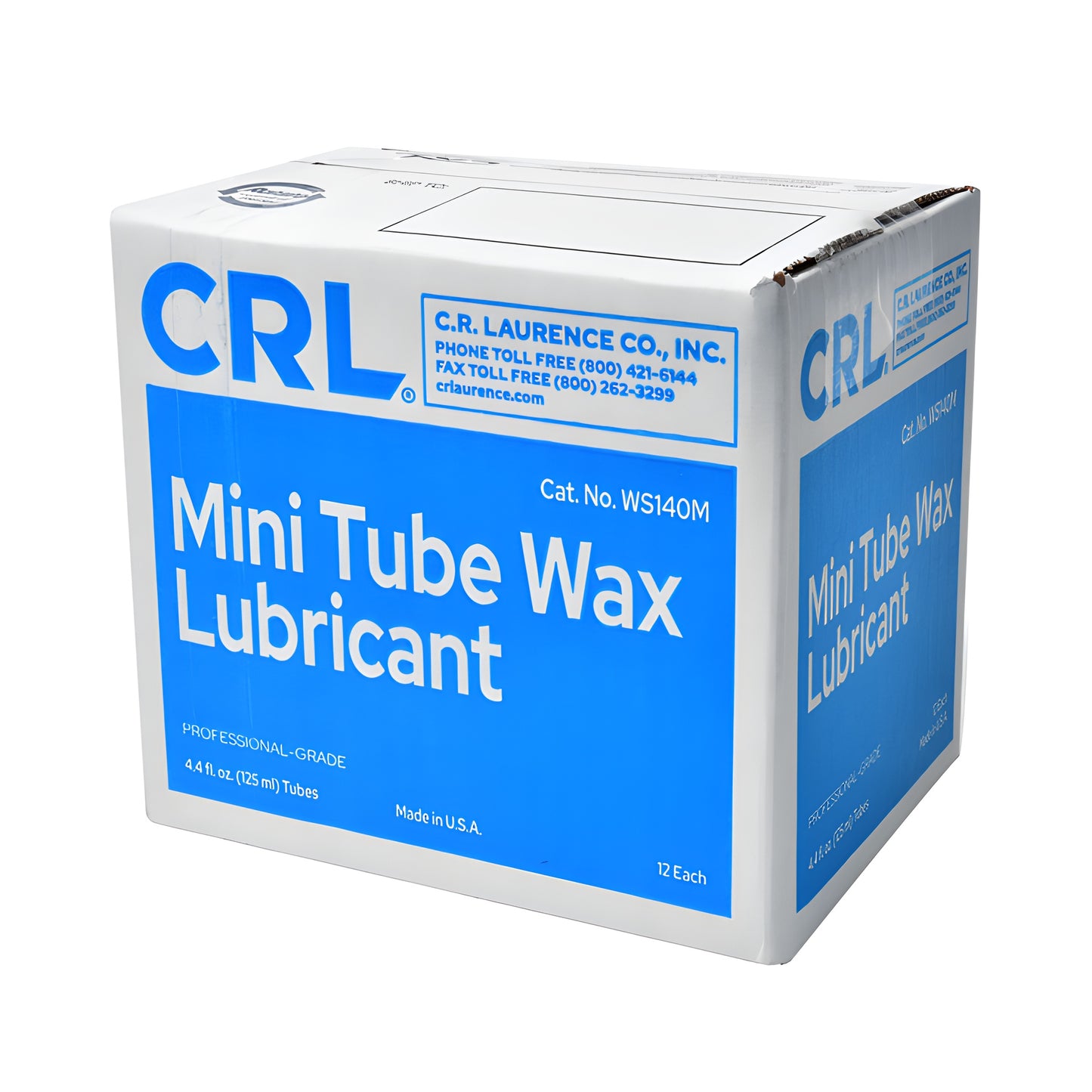 CRL WS140M mini tube wax lubricant - pocket-sized white stick with blue label
