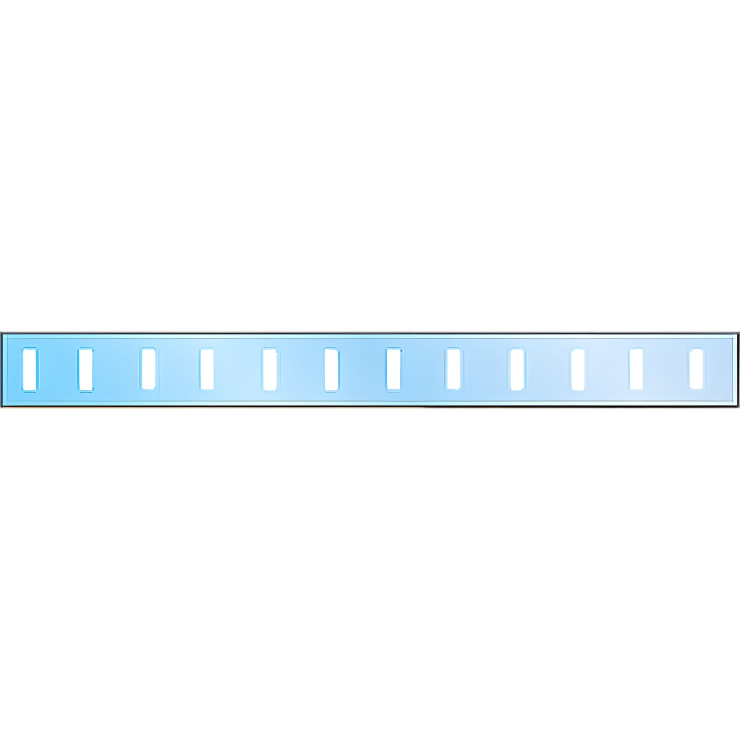 CRL glass safety decal strip SKU 010332 - narrow white rectangles with evenly spaced vertical slots.