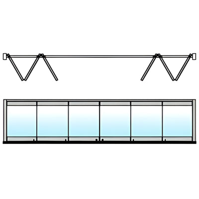 CRL 120" Satin Anodized Bottom Guide for OT Top-Hung Sliders & Bifold