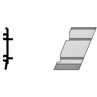 CRL-U.S. Aluminum 135° Right-Hand Inside Corner Bracket, 4-Pack