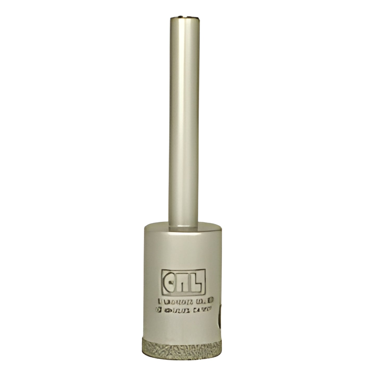 CRL EDD58 5/8" diamond plated glass drill bit with reduced round 3/8" shank and continuous rim