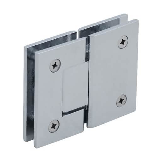 CRL Polished Chrome Geneva 180 Glass Hinge - Sleek, Durable, Perfect for Modern Interiors