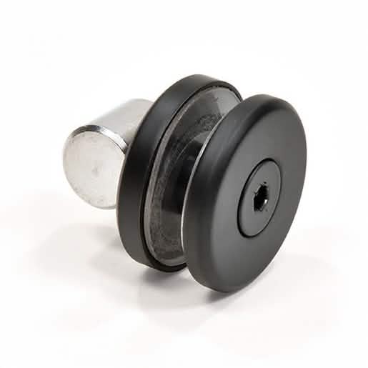 CRL Matte Black 180º Crescent Series Sliding System - Sleek Modern Design for Your Space