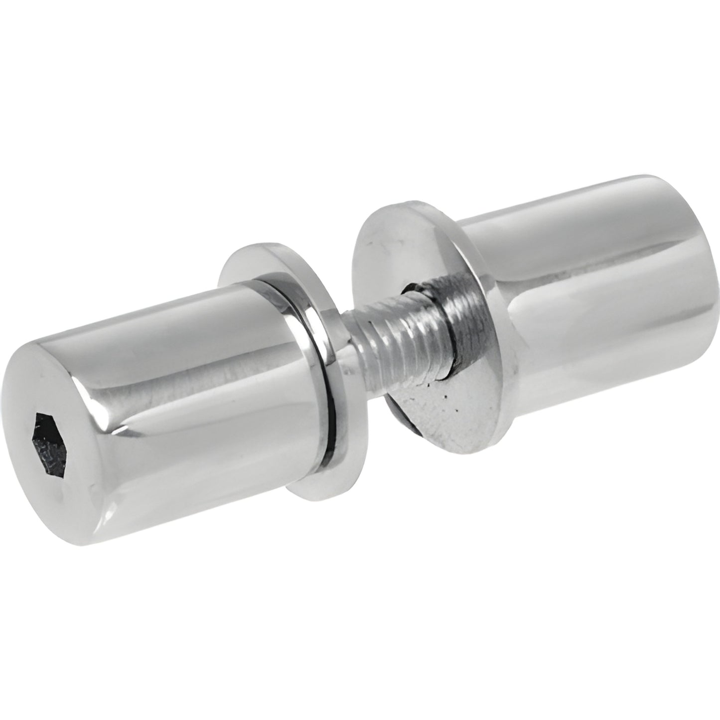 CRL M10-1.5 65mm stainless stud set for fin-mounted spider fittings, polished chrome finish. SKU M10SETBS