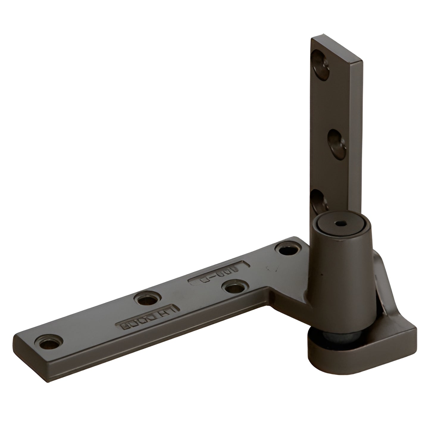 DH14222L dark bronze aluminum left-hand floor-mounted adjustable bottom pivot for 1-3/4" doors
