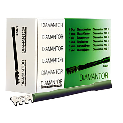 CRL Diamantor® Wood-Handle Diamond Wheel Glass Cutter