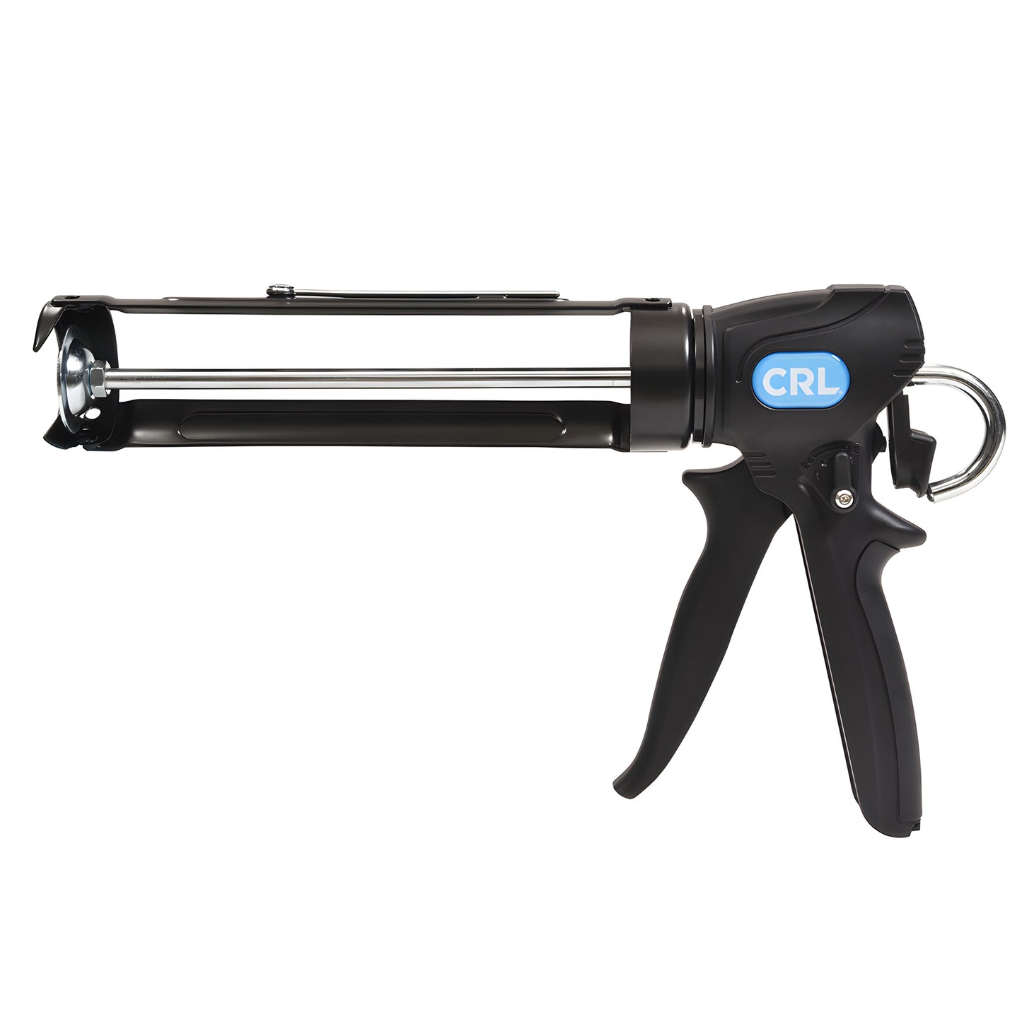 CRL CRLCG3 steel caulk gun, 12.5in, adjustable 12:1/24:1 thrust, fits standard cartridges, black ergonomic handle.