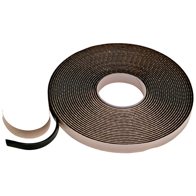 CRL Black 1/8 x 3/8 Butyl Glazing Tape - Architectural, Load-Bearing