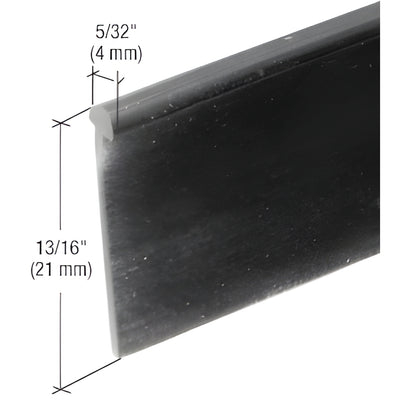 CRL Black Type Shower Door Bottom 'T' Seal and Wipe