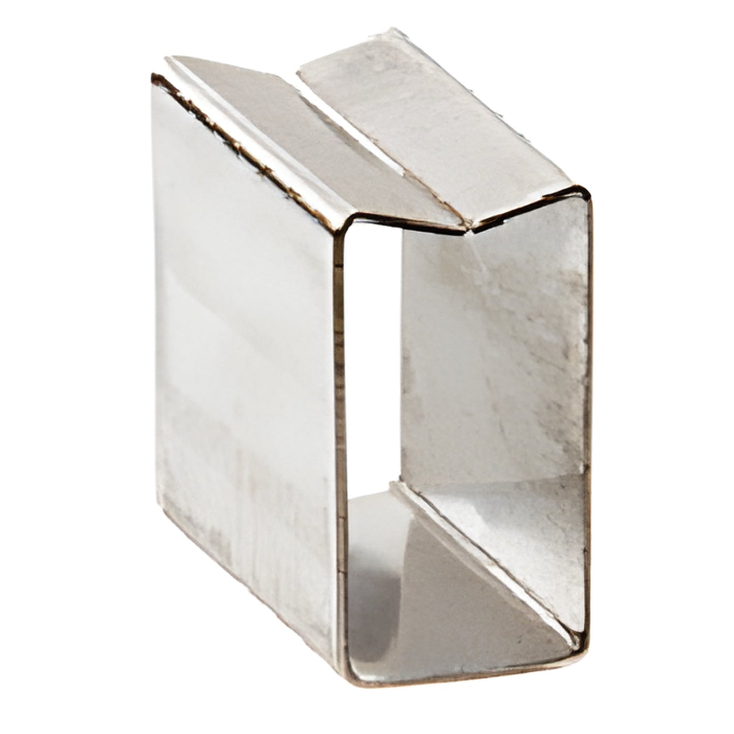 Silver metal blade retaining clip (SKU BC11) for CRL HDP11 glass cutter, rectangular U-shaped replacement piece.