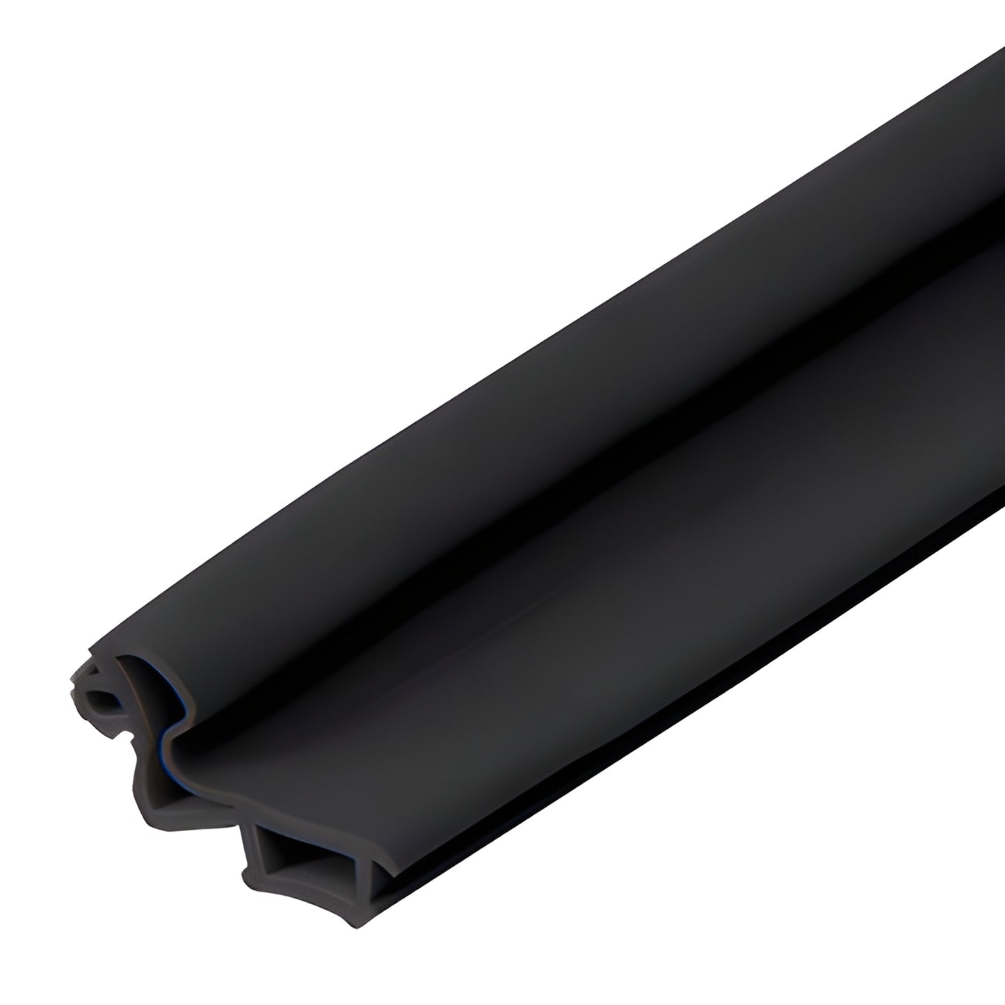 FDJBL black EPDM door jamb gasket for 8-10mm glass - Fallbrook sealing profile