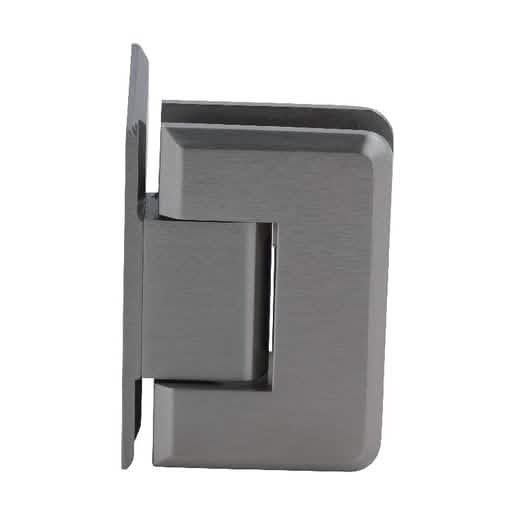CRL Brushed Nickel Pinnacle Wall Mount Offset Back Plate Hinge - Sleek & Durable Design