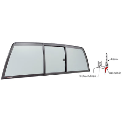 CRL "Perfect Fit" Tri-Vent Slider with Solar Glass for 1994-2002 Chevy/GMC S-Series and 1996-2003 All Isuzu Cabs