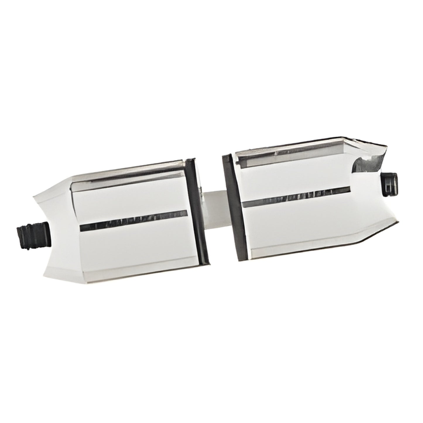 Polished stainless steel mid-post pair for extra-long ladder pull handles (SKU: LPMPPS)