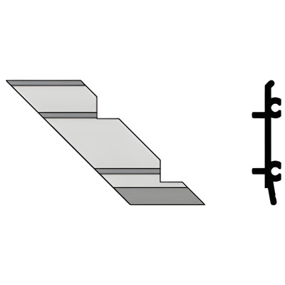 CRL U.S. Aluminum 90° Left-Hand Inside Corner Bracket 4-Pack