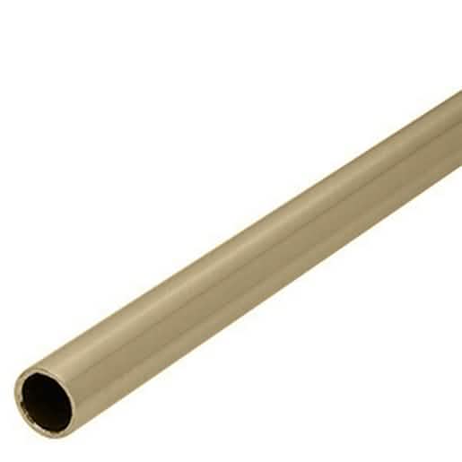 CRL Brushed Bronze 180° Crescent Series Sliding System, sleek and modern design.