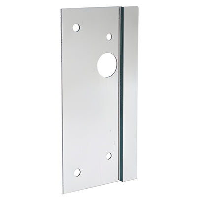 CRL Brushed Stainless 4x10 Left-Hand Center Lock Door Latch Guard