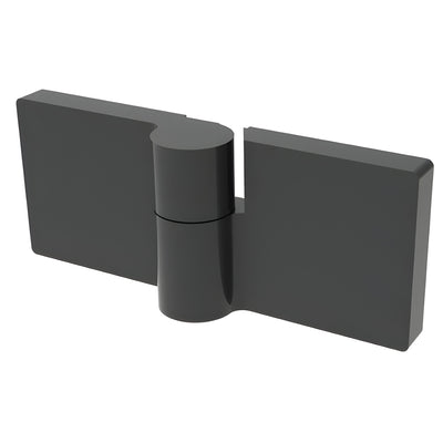 CRL Lugano Matte Black 180° Glass-to-Glass Shower Door Hinge Left