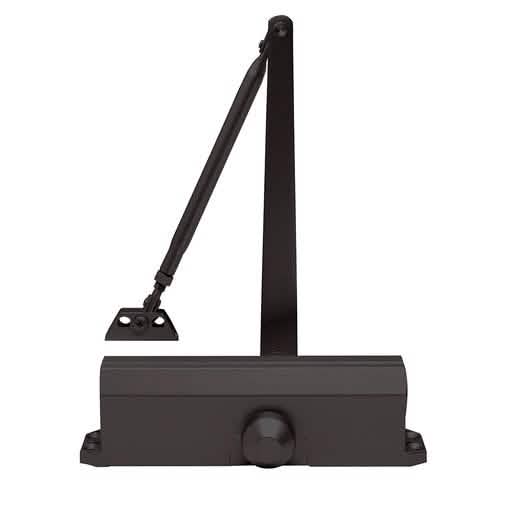 CRL Dark Bronze Door Closer, Adjustable Spring Power, Size 1-4, Surface Mount