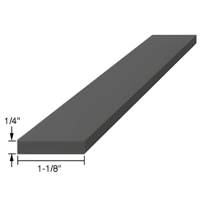 CRL 1/4" x 1-1/8" x 4" EPDM Rubber Setting Blocks