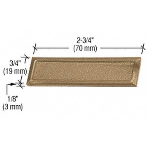 CRL Bronze Showcase Stick-On Finger Pull: Sleek, easy installation for seamless display ac