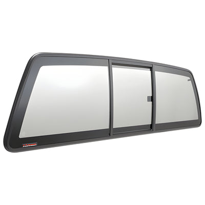 CRL "Perfect Fit" Three-Panel Tri-Vent Slider with Solar Glass for 2005+ Nissan Frontier and 2009+ Suzuki Equator