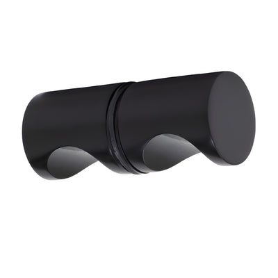 CRL Matte Black E-Z Grip Back-to-Back Glass Door Knobs (Pair)