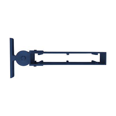 2" x 12" Rectangular Adjustable Steel Mounting Bracket - Powder Coat