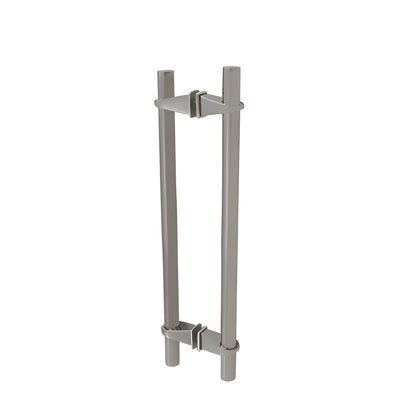 CRL 22 in Brushed Stainless Adjustable Door Pull Handle with VP1 Post
