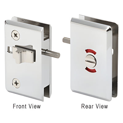 CRL Pinnacle Polished Chrome Sliding Door Lock for RPS