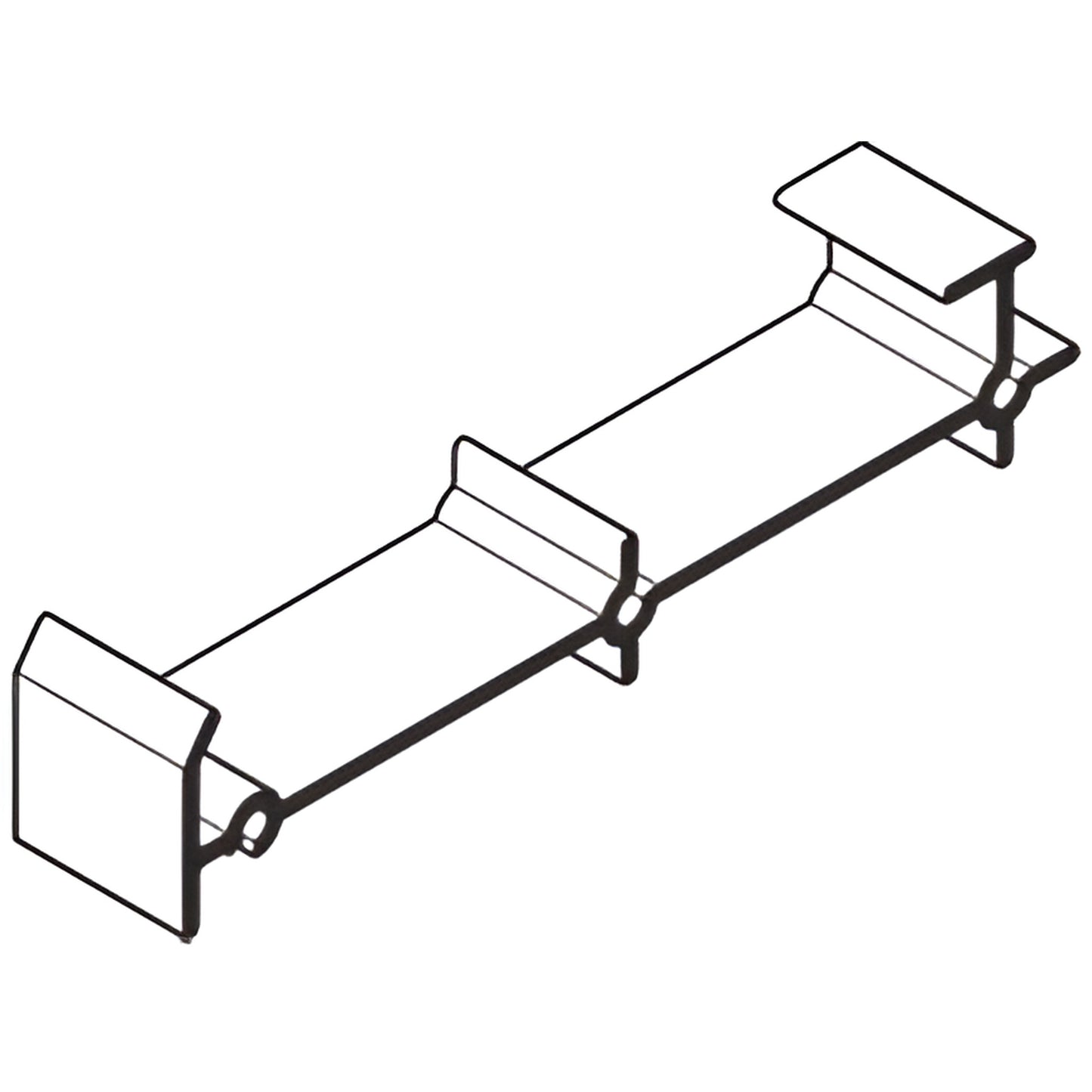 AP830 mill-finish aluminum hardware bracket for TW843/TW846 extruded architectural framing.