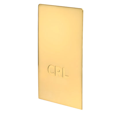 CRL L68S Polished Brass Replacement End Cap for Square Base Shoe