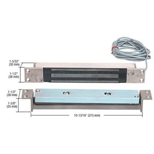 CRL SecuritronĀ® Electromagnetic Mortise Shear Aligning Magnalock - Secure Locking Solution