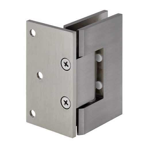Brushed Nickel Geneva 044 Wall Mount Offset Hinge - Sleek, Durable, Modern Design