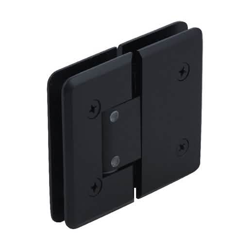 Oil Rubbed Bronze Glass-to-Glass Hinge - CRL Cologne 380 Series Adjustable 180º Hinge