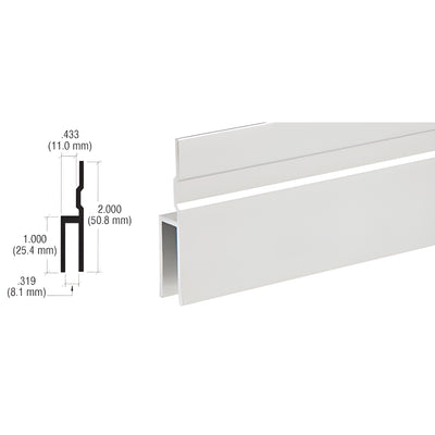 CRL Satin Anodized Aluminum Rear Hanger Extrusion for Sliding Doors