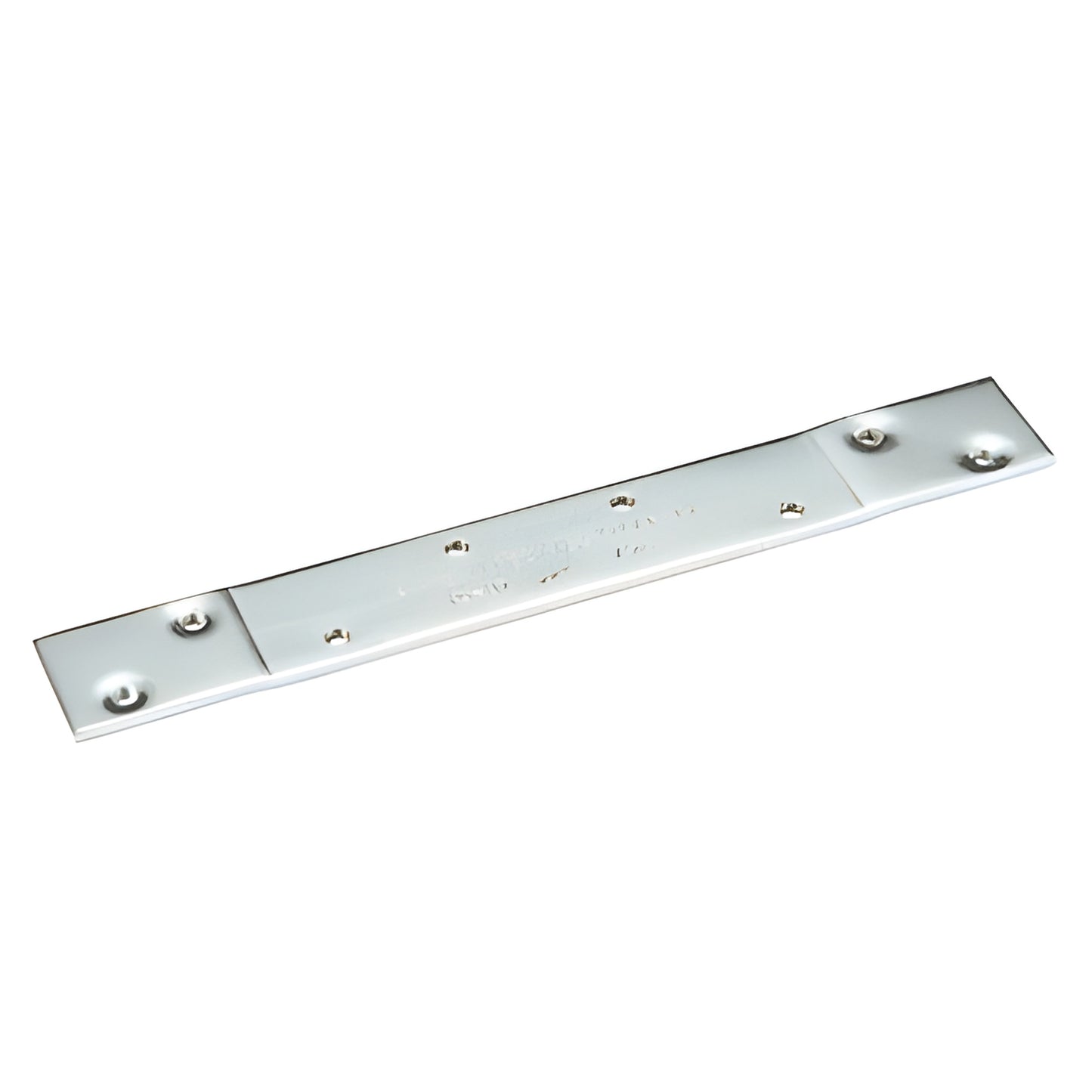 Chrome reinforcing plate for 5 in butt hinge, 8 tapped holes, 127 mm, CRL SKU 2302710
