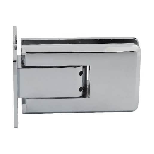 CRL Polished Chrome Atlas Glass Door Hinge: Sleek, durable, and modern design accessory.