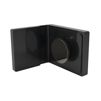 CRL Lugano Matte Black Wall Mount Bracket for Glass Panels