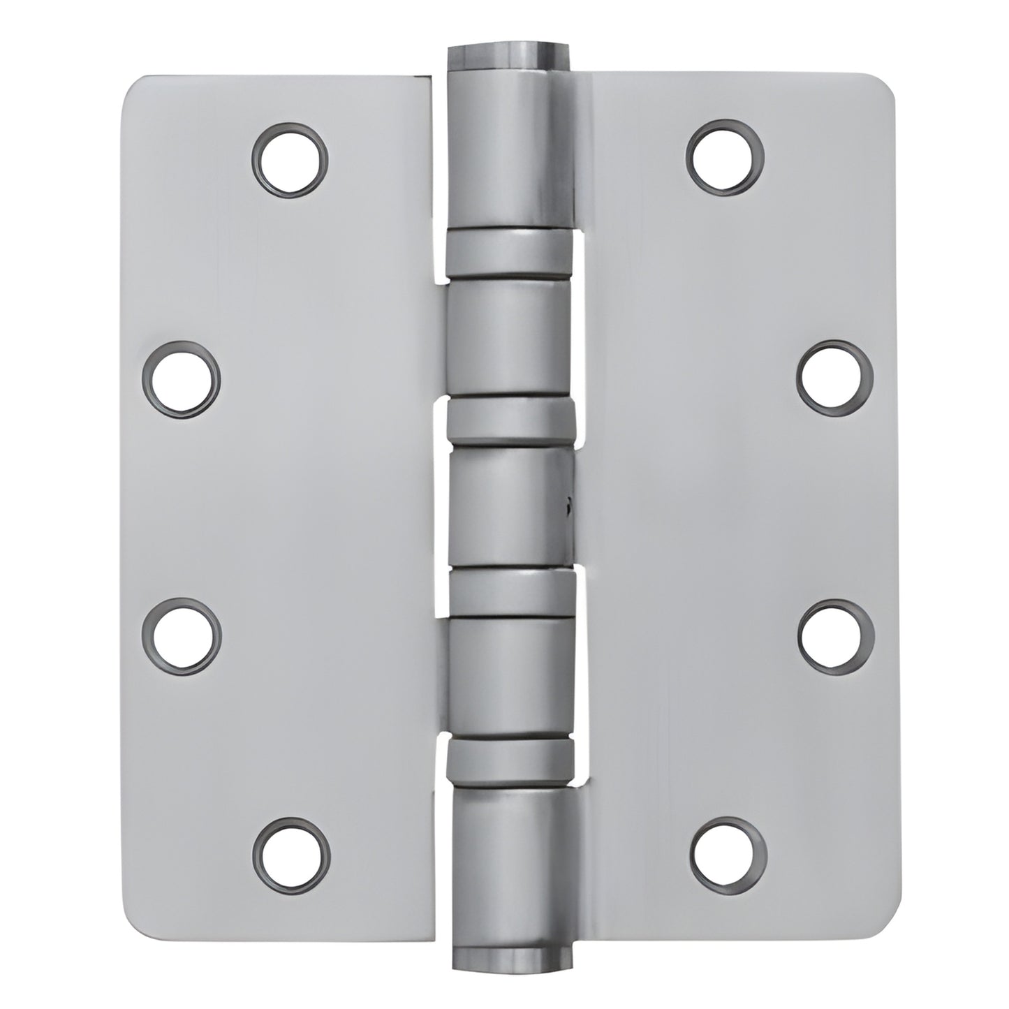 5"x41 2" clear anodized heavy-duty brass ball-bearing hinge with six screw holes, 1/4" radius corners, non-removable pin (SKU D
