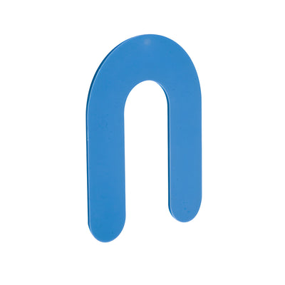 CRL Blue 1/16" x 3" Plastic Horseshoe Shims - Glass/Leveling