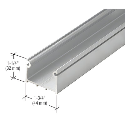 CRL-U.S. Aluminum Bulkhead Door Sill Shoe S426 Mill Finish 21 ft 2in