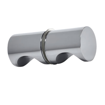 CRL Polished Chrome Back-to-Back E-Z Grip Glass Door Knobs