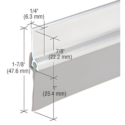 CRL 48-Inch Aluminum Door Bottom Sweep with Vinyl Seal