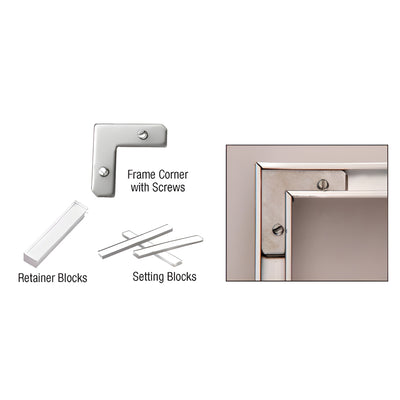 CRL Mirror Frame Mounting Kit - Decorative Hardware Pack