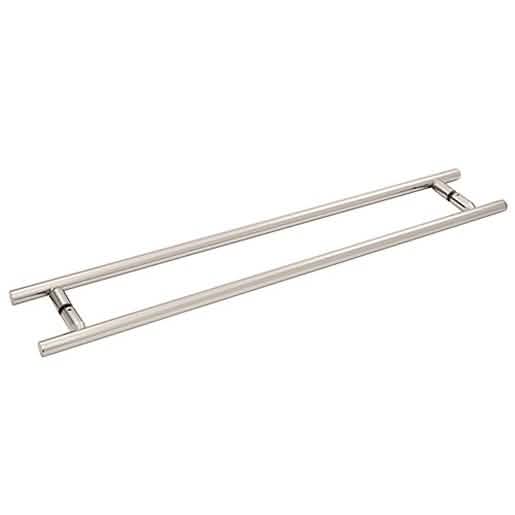 CRL Polished Nickel 24" Back-to-Back Ladder Style Towel Bar for modern bathrooms.