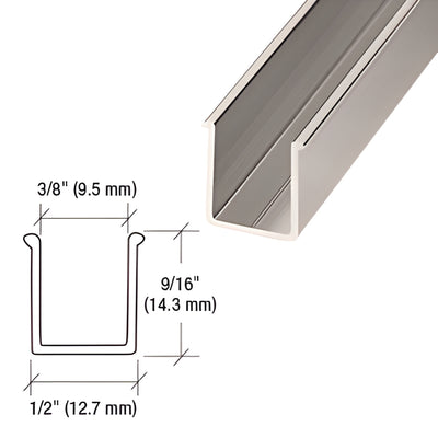 CRL Brushed Nickel 72" Snap-In Filler Insert for Shower Door Header