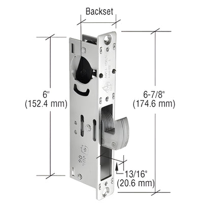 CRL Adams Rite® Hook-Throw Deadlock Door Lock 31/32" Backset