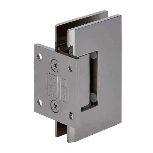 CRL Polished Nickel Geneva 074 Wall Mount Hinge with Short Back Plate for Glass Doors
